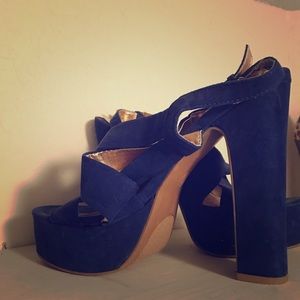 Blue suede shoes
